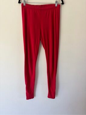 Patagonia Vintage Red Base Layer Nylon Ankle Zip Pants Women's Size Medium